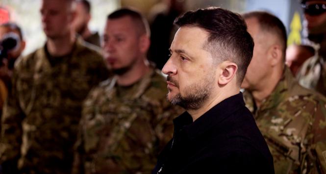 Prezydent Wołodymyr Zełenski z wizytą na froncie południowo-wschodnim w Ukrainie, maj 2026 r.