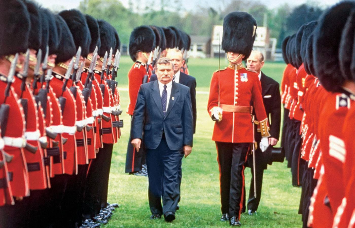 Lech Wałęsa z wizytą w Wielkiej Brytanii, 1991 r.