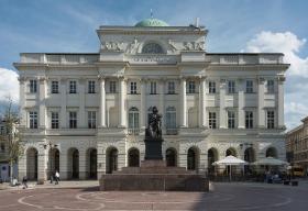 Pałac Staszica w Warszawie. Siedziba wielu instytutów i Wydziału Polskiej Akademii Nauk.