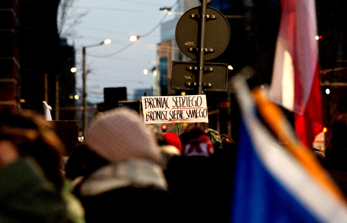 Protest w obronie sędziów we Wrocławiu