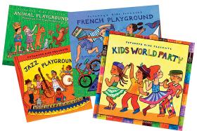 Płyty z muzyką Putumayo Kids. Słynna holenderska wytwórnia Putumayo zaprasza do współpracy tylko najlepszych wykonawców, a ci zapraszają najmłodszych słuchaczy w muzyczną podróż dookoła świata. Do kupienia w American Bookstore. Cena: 59 zł.