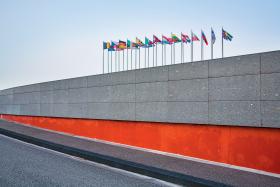 Flagi państw członkowskich UE w Strasburgu