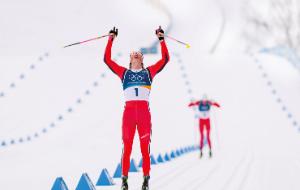 Johannes Klaebo, rekordzista zimowych igrzysk olimpijskich. Do tej pory zdobył 13 medali, w tym 11 złotych (a 6 z nich zdobył teraz).