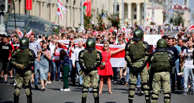 Protesty w Mińsku, 30 sierpnia 2020 r.