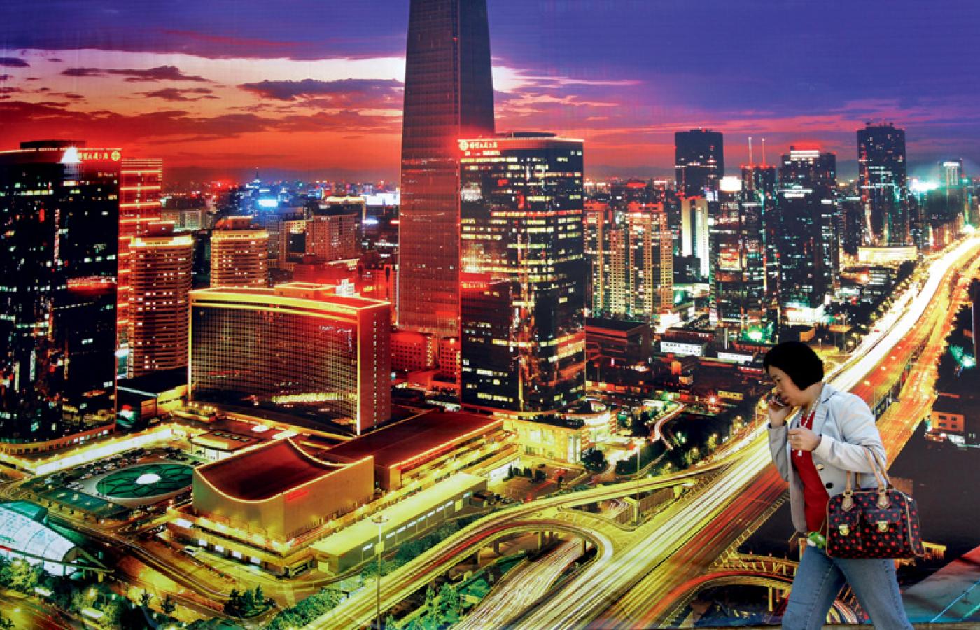 Biznesowe centrum Pekinu jeszcze na billboardzie - wkrótce w realu