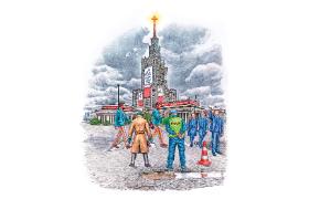 Rysunek opublikowaliśmy już cztery lata temu w przedwyborczym numerze z października 2019 r. Był ilustracją do dystopijnego tekstu Ziemowita Szczerka „Październik, Rok 2023” opisującego Polskę po drugiej kadencji rządów PiS.