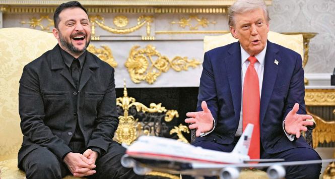 Wołodymyr Zełenski i Donald Trump