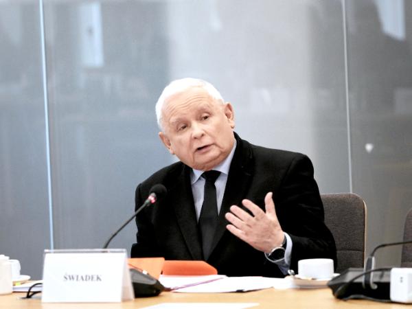 Prezes PiS Jarosław Kaczyński zeznawał przed komisją śledczą ds. wyborów kopertowych 24 maja 2024 r.