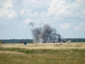 Amerykańskie Himarsy zniszczyły wykryte z powietrza stanowisko dowodzenia przeciwnika.