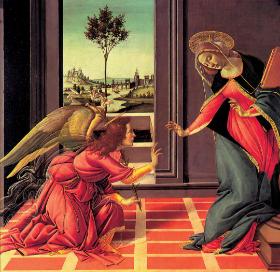 Sandro Boticelli „Zwiastowanie”