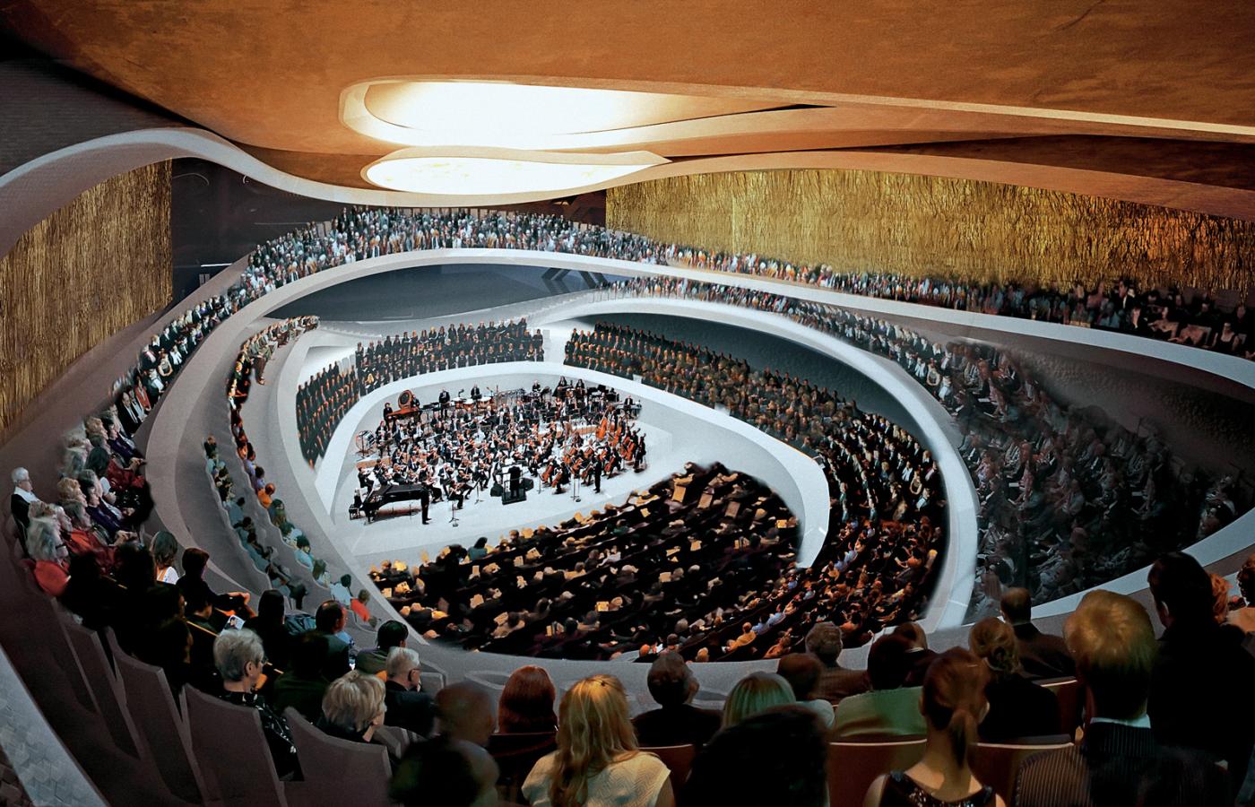 Projekt z 2010 r.: Sinfonia Varsovia Concert Hall. Niezrealizowany.