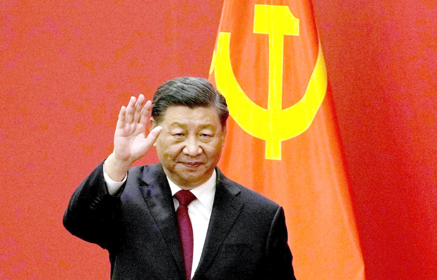 Xi Jinping podczas 20. kongresu Komunistycznej Partii Chin w 2022 r.