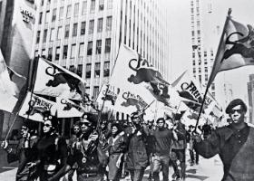 Protestacyjny marsz Czarnych Panter w Nowym Jorku 22 lipca 1968 r.