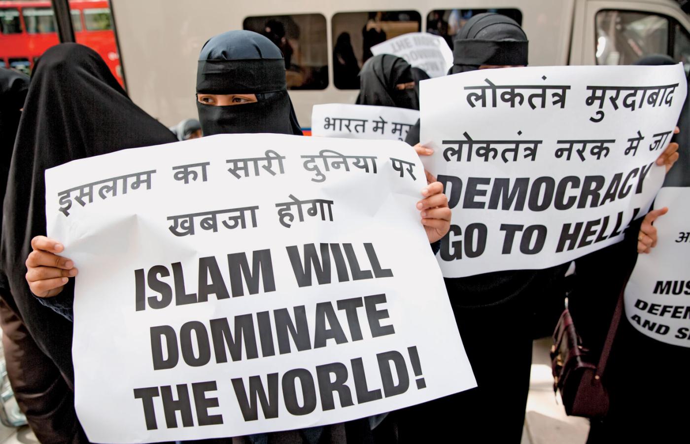 Demonstracja radykalnych muzułmanów w Londynie