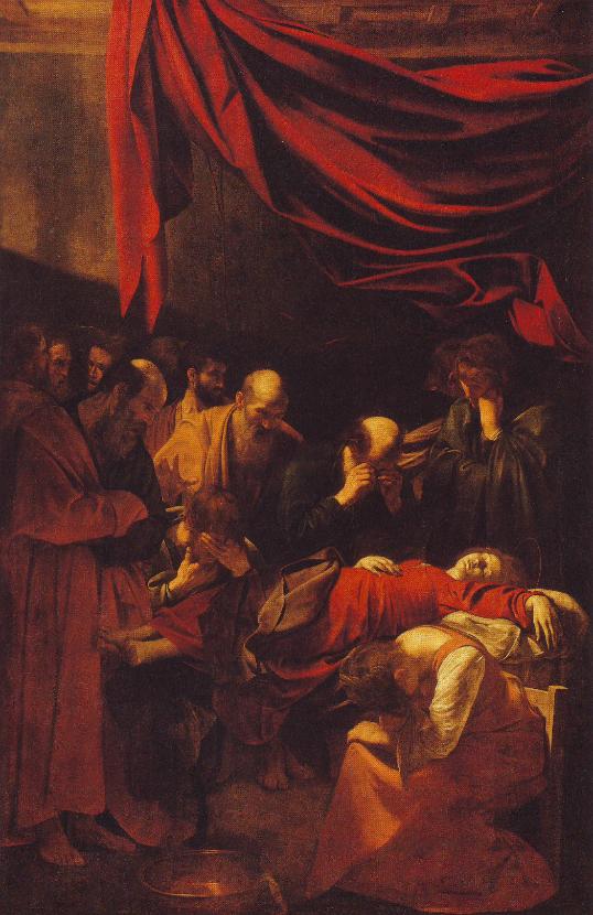 „Zaśnięcie Marii”, Caravaggio