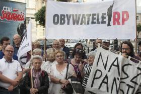 Pikieta przeciwko zmianom ustrojowym w sądownictwie, Lublin, 14 lipca 2017 r.