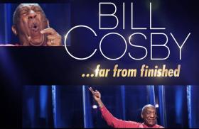 Plakat reklamujący wielki powrót Billa Cosby'ego na sceny