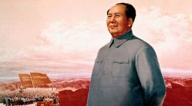 Mao Zedong (1893–1976), chiński dyktator na propagandowym plakacie z czasów rewolucji kulturalnej.