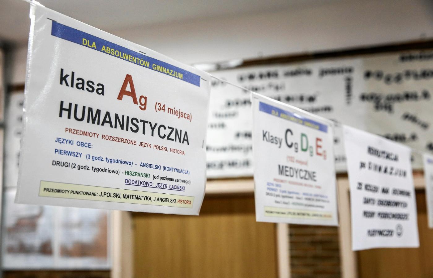 Ogłaszanie wyników rekrutacji w szkołach średnich w Kielcach