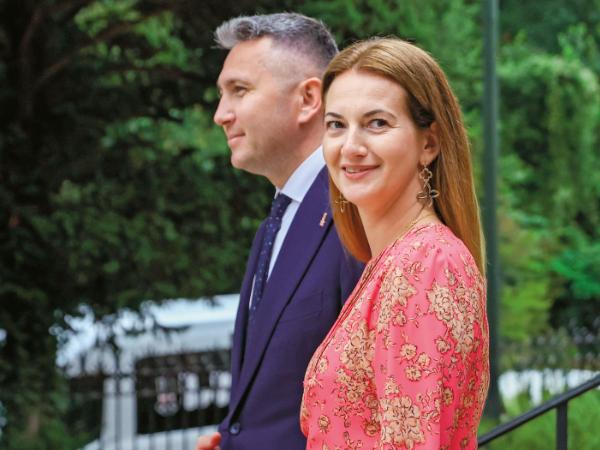 Radosław Piesiewicz z żoną Agnieszką.