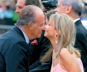 Król Hiszpanii Juan Carlos z niemiecką księżniczką Corinną zu Sayn-Wittgenstein.