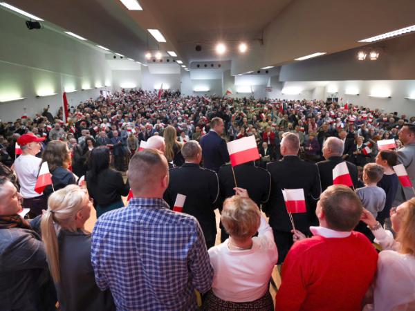 Karol Nawrocki na spotkaniu z wyborcami w Zielonej Górze