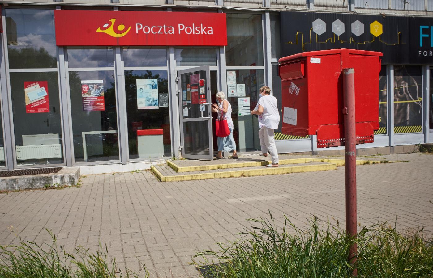 Urząd pocztowy w Łodzi. Zdjęcie z 29 lipca 2021 r.
