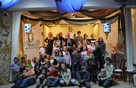 Comiesięczne spotkanie w ośrodku Hospicjum Domowego przy ul. Tykocińskiej.