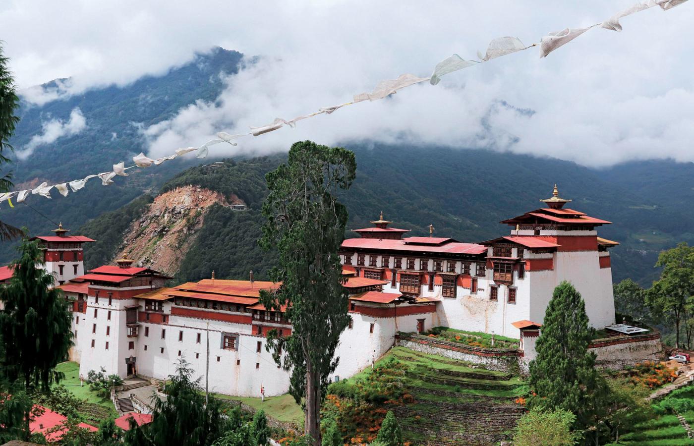 Klasztor w Trongsa, starej stolicy Bhutanu