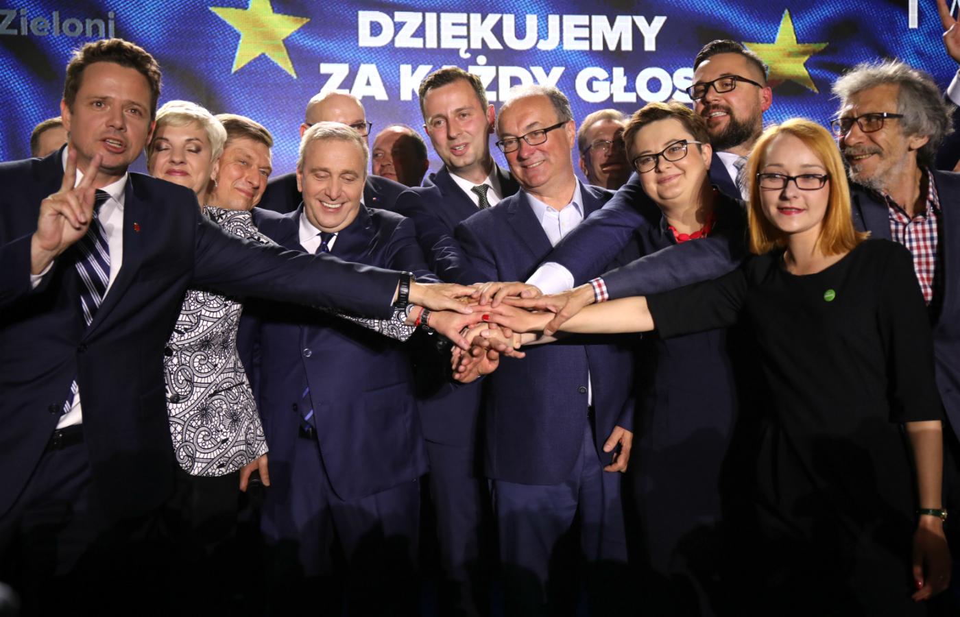 Przedstawiciele Koalicji Europejskiej