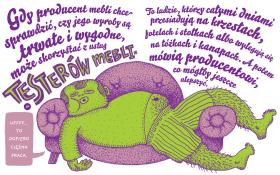 „Co z ciebie wyrośnie” - inna książka państwa Mizielińskich. Oto jej zabawny wycinek