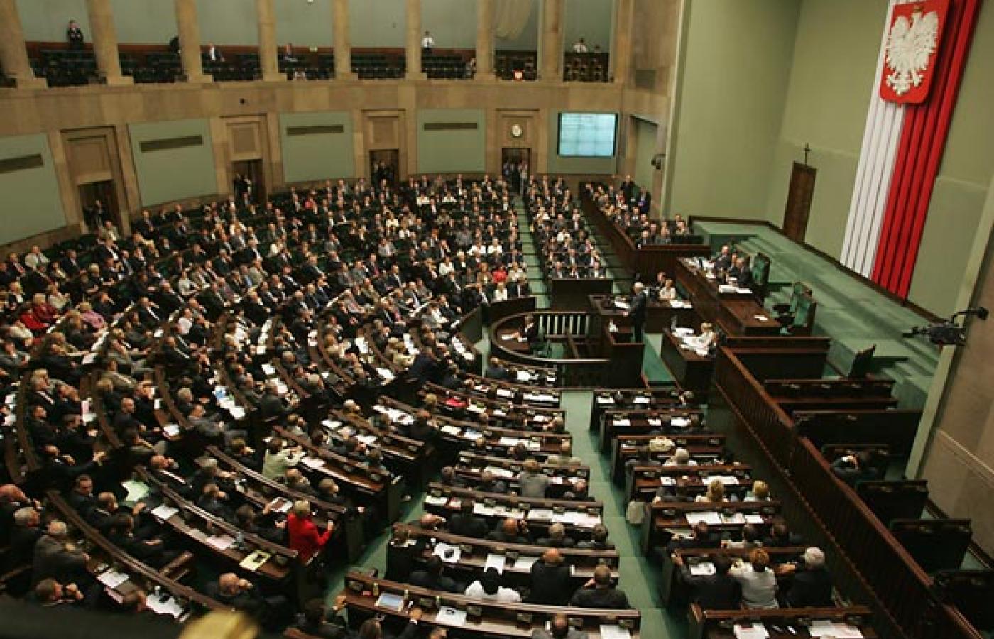 7 września 2007 roku, głosowanie samorozwiązania sejmu, który chwilę potem ma przejść do historii. © Wojciech Olkuśnik, AG