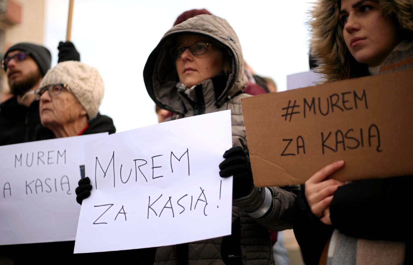 Manifestacja Murem za Kasią w Szczecinie
