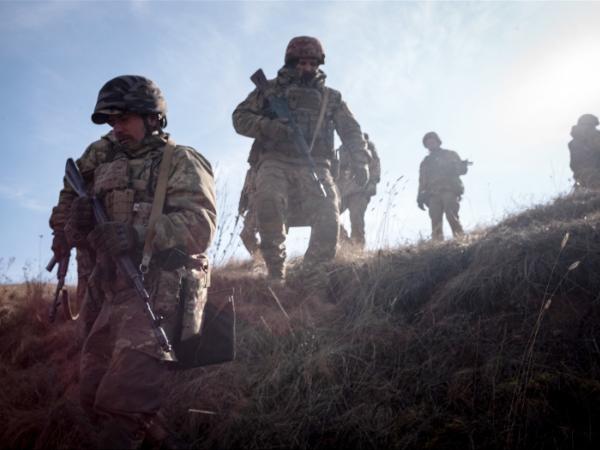 Ukraińscy żołnierze w rejonie Doniecka