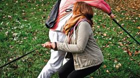 Wolontariusze ze swoimi podopiecznymi