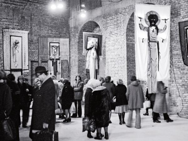 Wystawa prac Władysława Hasiora na Zamku Królewskim w Warszawie, 1974 r.