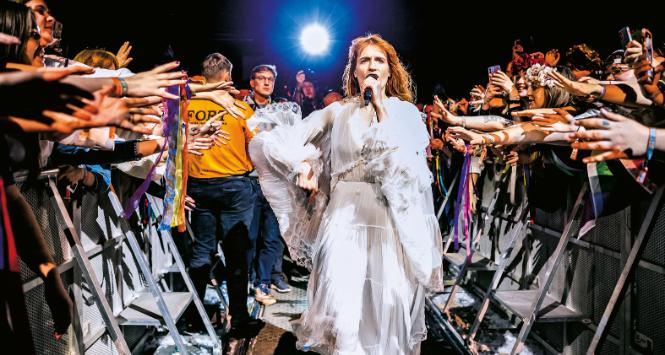 Florence Welch na tegorocznym Orange Warsaw Festival.
