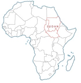 Współczesna mapa Afryki.