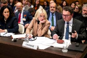 Przedstawiciele Ukrainy przed MTS