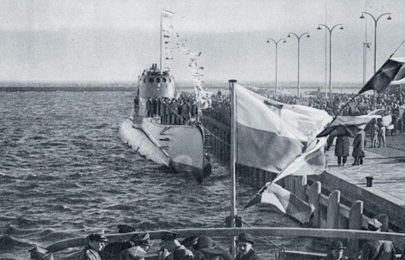 Okręt podwodny ORP „Orzeł”. Gdynia, 10 lutego 1939 r.