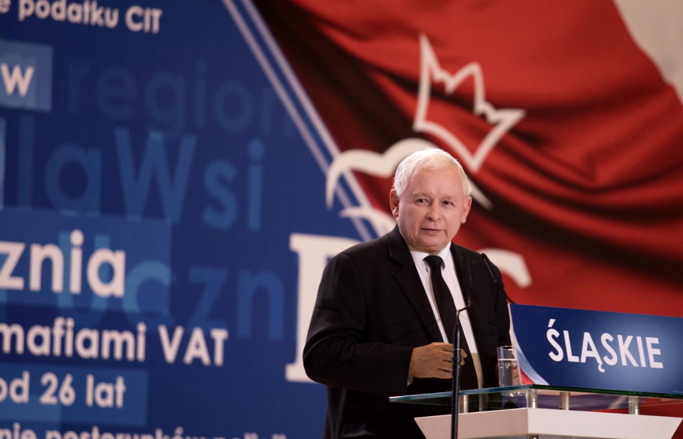 Konwencja Prawa i Sprawiedliwości z udziałem Premiera Mateusza Morawieckiego oraz prezesa Jarosława Kaczyńskiego