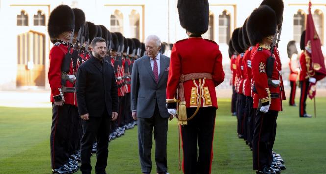 Prezydent Ukrainy z wizytą u króla Karola, 24 października 2025 r.