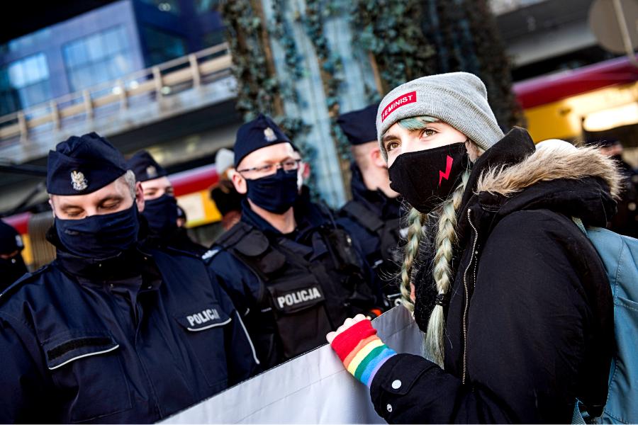 Strajk kobiet w Warszawie, 8 marca 2021 r.