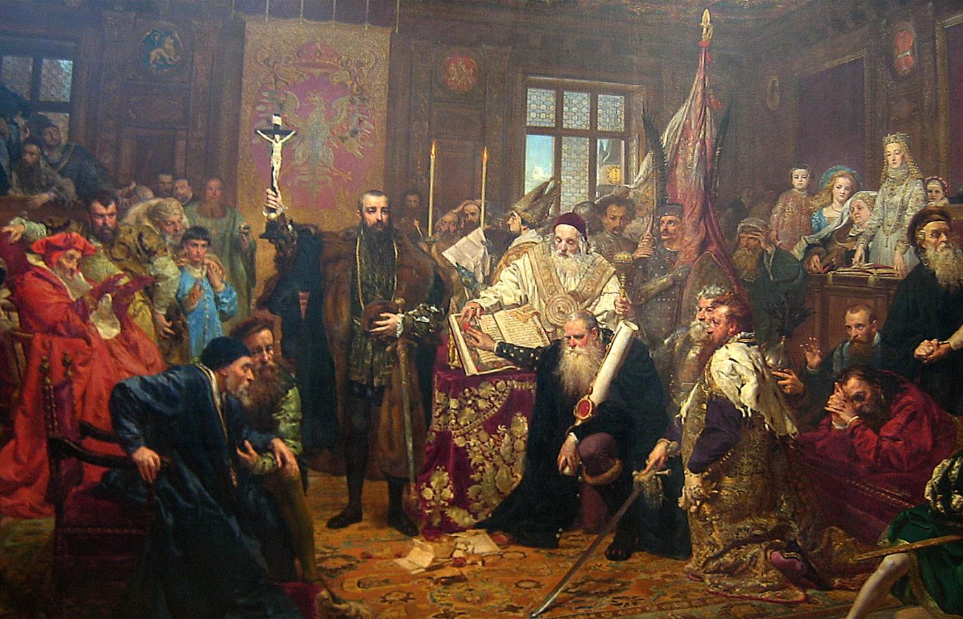 „Unia lubelska” na obrazie Jana Matejki.