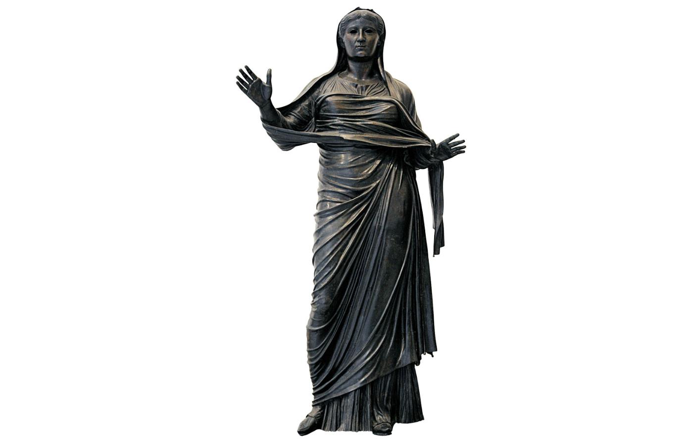 Posąg Liwii, żony Augusta, matki i babki kolejnych cesarzy, Tyberiusza i Klaudiusza.