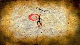 Rysunek naskalny, płaskowyż Tasili Wan Ahdżar (Tassili n’Ajjer), Algieria