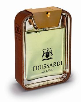 Woda toaletowa Trussardi My Land. Gdziekolwiek będzie  –  w domu, pracy, czy w podróży – mężczyzna pachnący tą nową, lekko drzewną, elegancką wodą toaletową Trussardi My Land, poczuje się jak u siebie. Cena: 190 zł (30 ml).