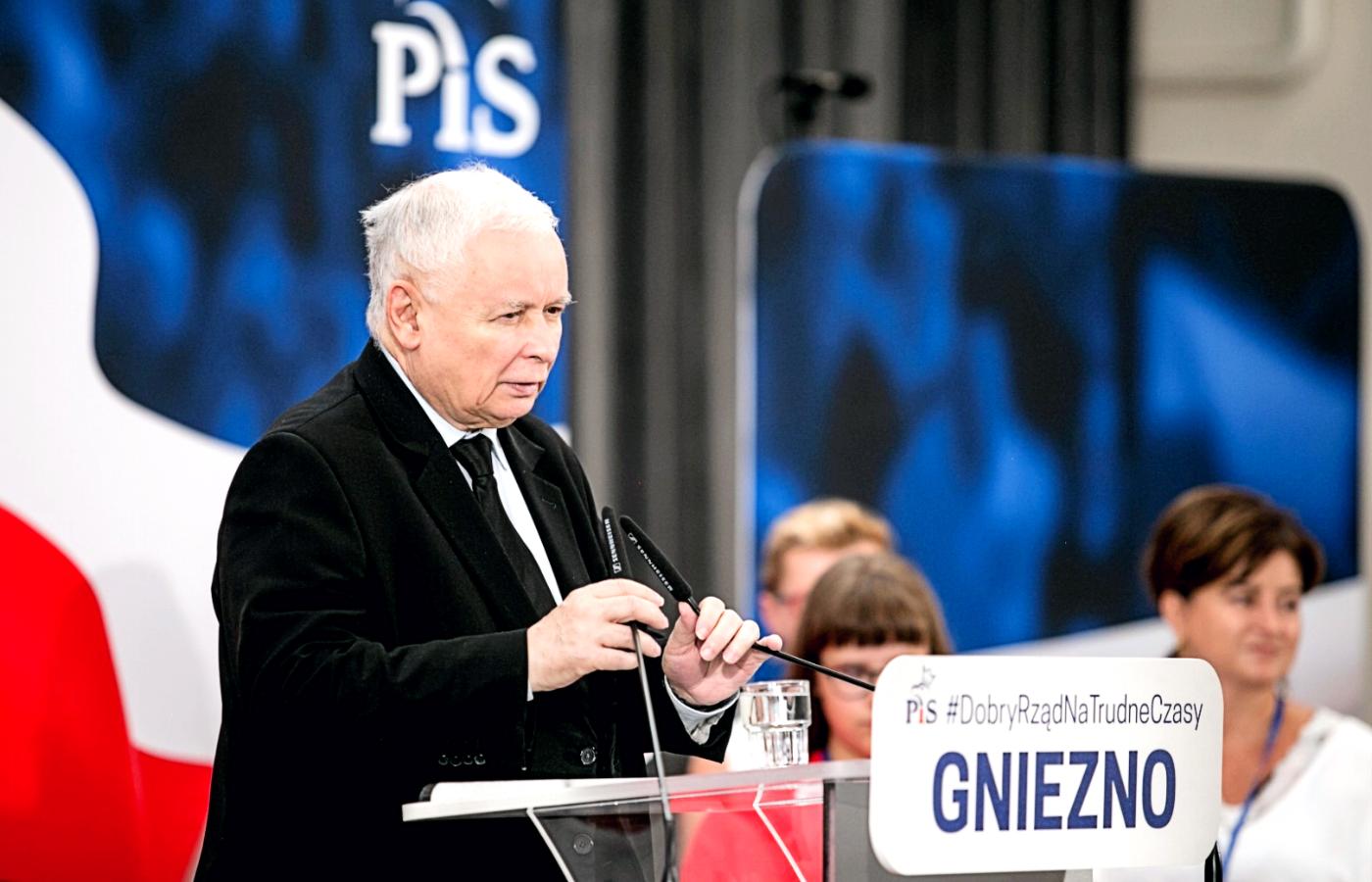 Jarosław Kaczyński w Gnieźnie.