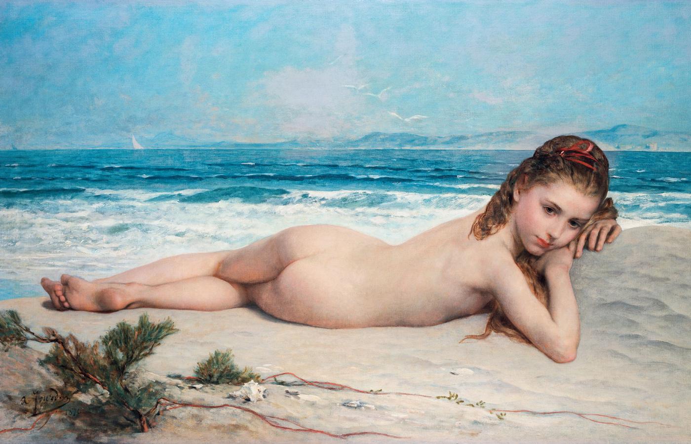 Obraz Adolfa Jourdana „Młoda morska nimfa”, 1870 r.