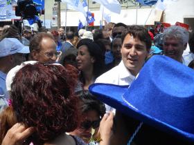 Na paradzie w Montrealu z okazji święta narodowego. Czerwiec 2015 r.